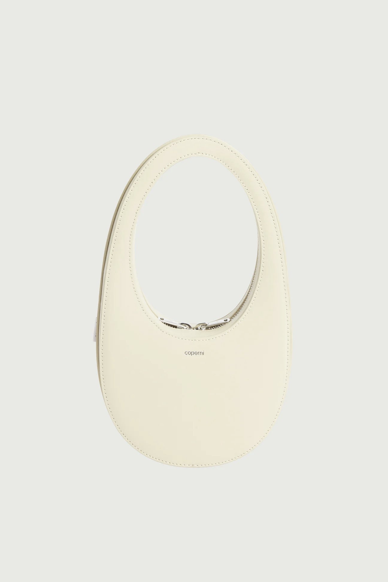 Swipe Mini faux leather shoulder bag in gold - Coperni | Mytheresa